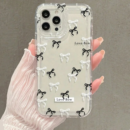 Case  For iPhone 16 14 13 12 11 15 Pro Max SE XR X XS 7 8 Plus Transparent Tpu Shockproof Phone Cover