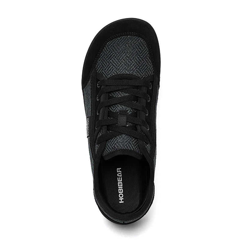 Unisex Barefoot Shoes Wide Toe Minimalist Zero Drop Walking Sneakers Lace-Up Outdoor Lightweight Casual Shoes