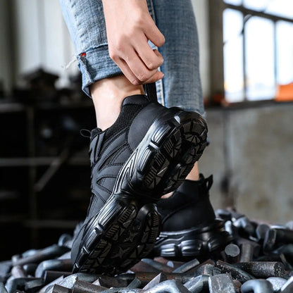Protective Shoes For Women Women Work Sneakers Fashion Safety Shoes Anti-smash Anti-puncture Indestructible Shoes Work Boot