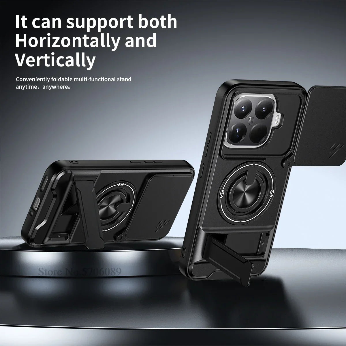 15T/15T Pro Armor Case For Xiaomi 15T Pro Case Shockproof Slide Lens Protector Phone Cover For Xiaomi 15T Case Fundas With Ring