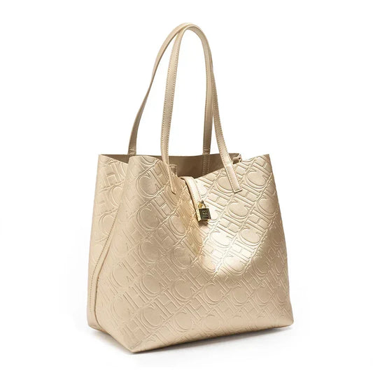 Solid Color Women's Bucket Bag Classic Luxury Letter Printing Simple Commuting Large Capacity Women's Handbag