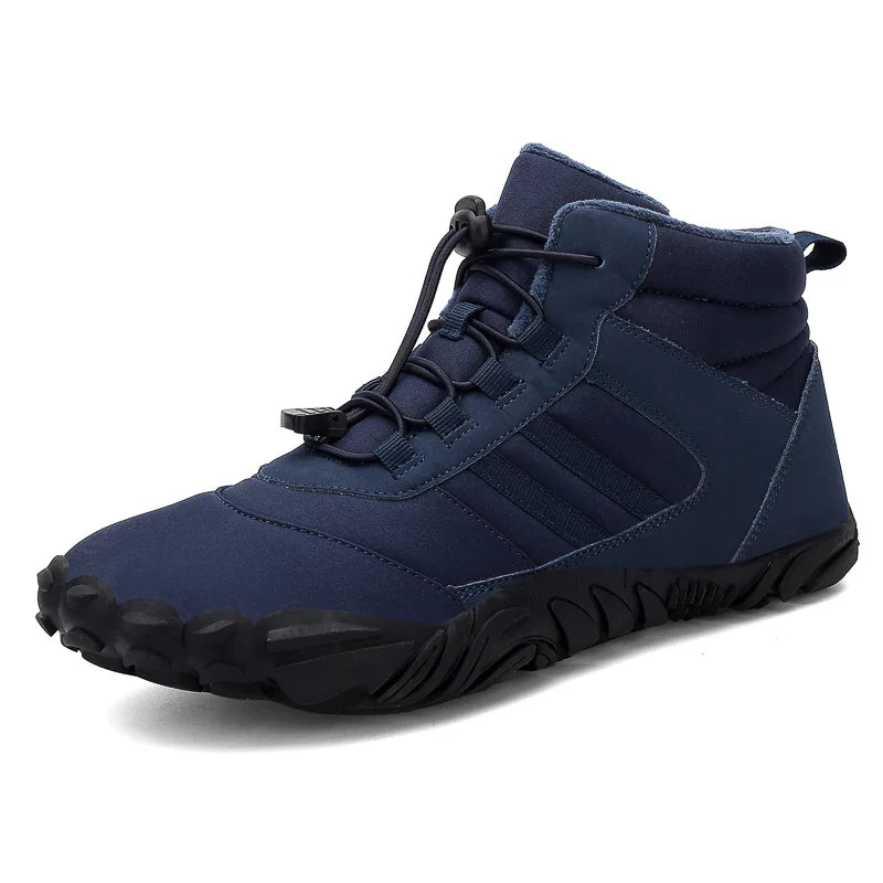 Womens Mens Waterproof Winter Barefoot Shoes Snow Boots Cotton Warm Fur Lined Unisex Walking Hiking Outdoor Shoes