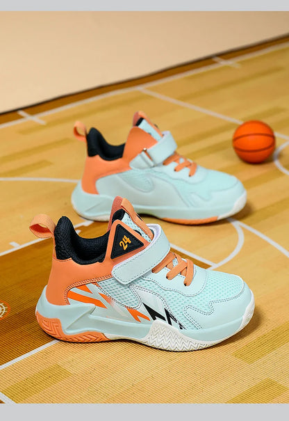 Summer Breathable Children's Sports Shoes Outdoor Basketball Shoes Kids Non-slip Platform Casual Sneakers For Boys Trainers