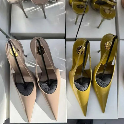 2026 High-heel 9.5 cm Women's Sandals Shoes for Women Size 34-43 New Fashion Pointed Summer Women Shoes Sandalias De Mujer