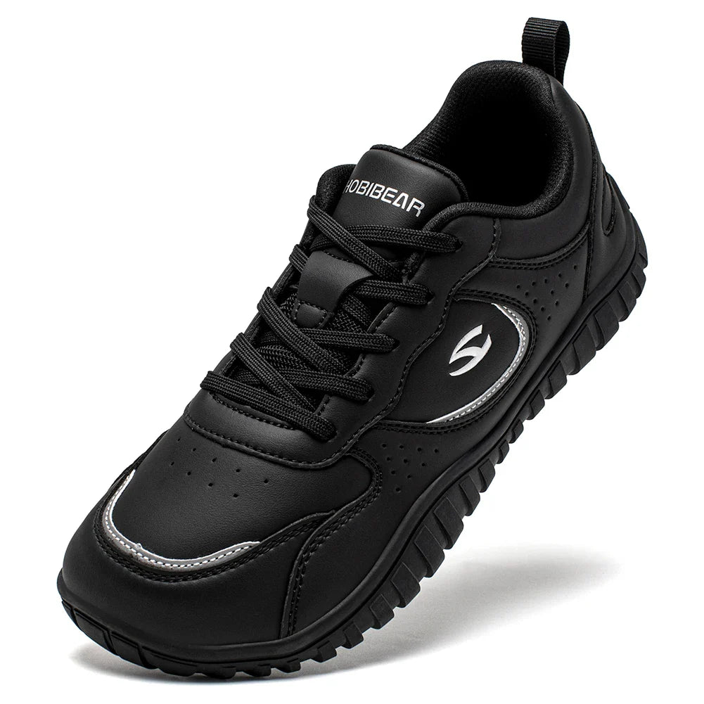 Wide Toe Shoes Unisex Artificial Barefoot Sneakers Casual Lace Up Outdoor Travel Shoes for Women Men