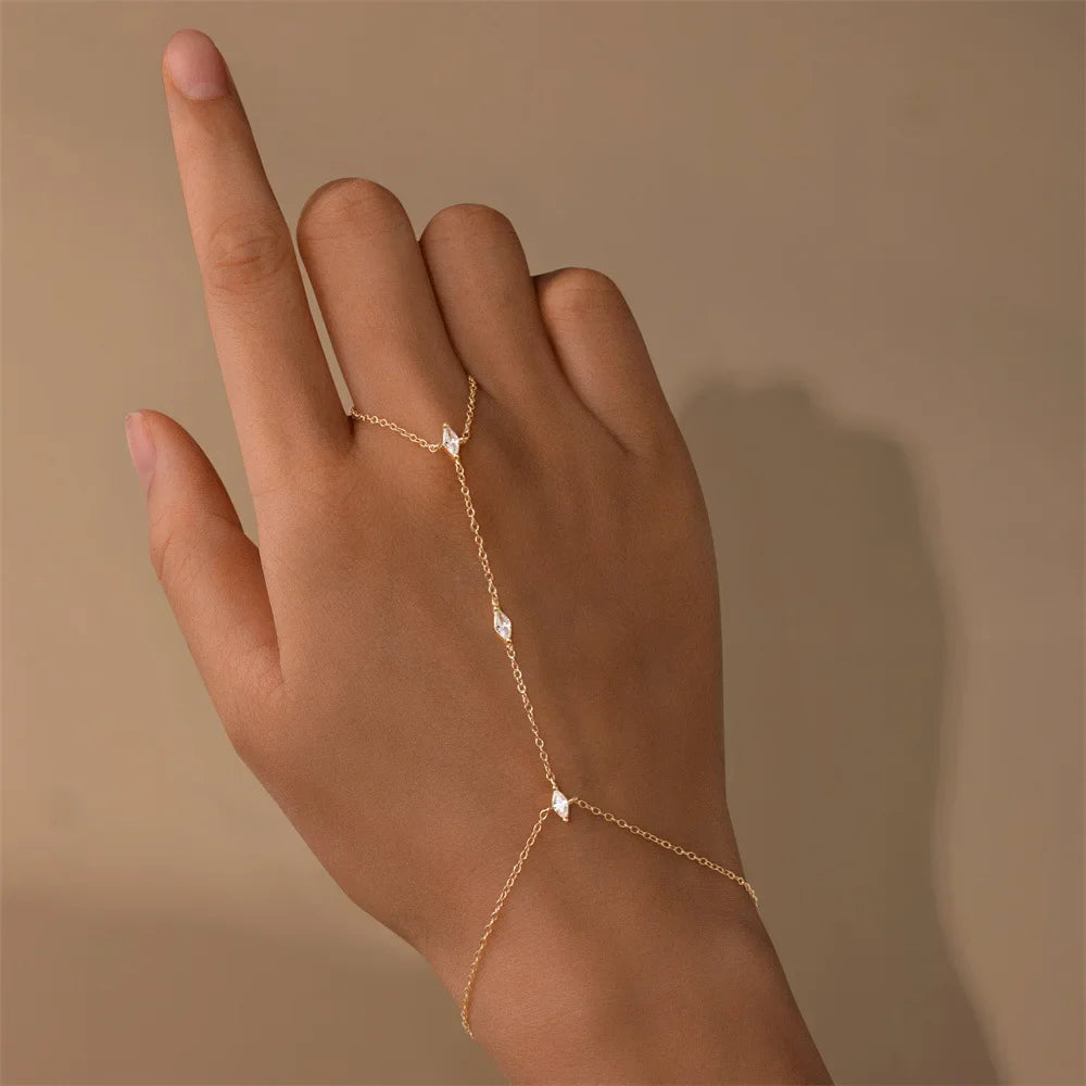 Marquise Cut Moissanite Bracelets for Women S925 Silver Lab diamonds Bracelets fashion Ring Chain Fine Jewelry Wholesale
