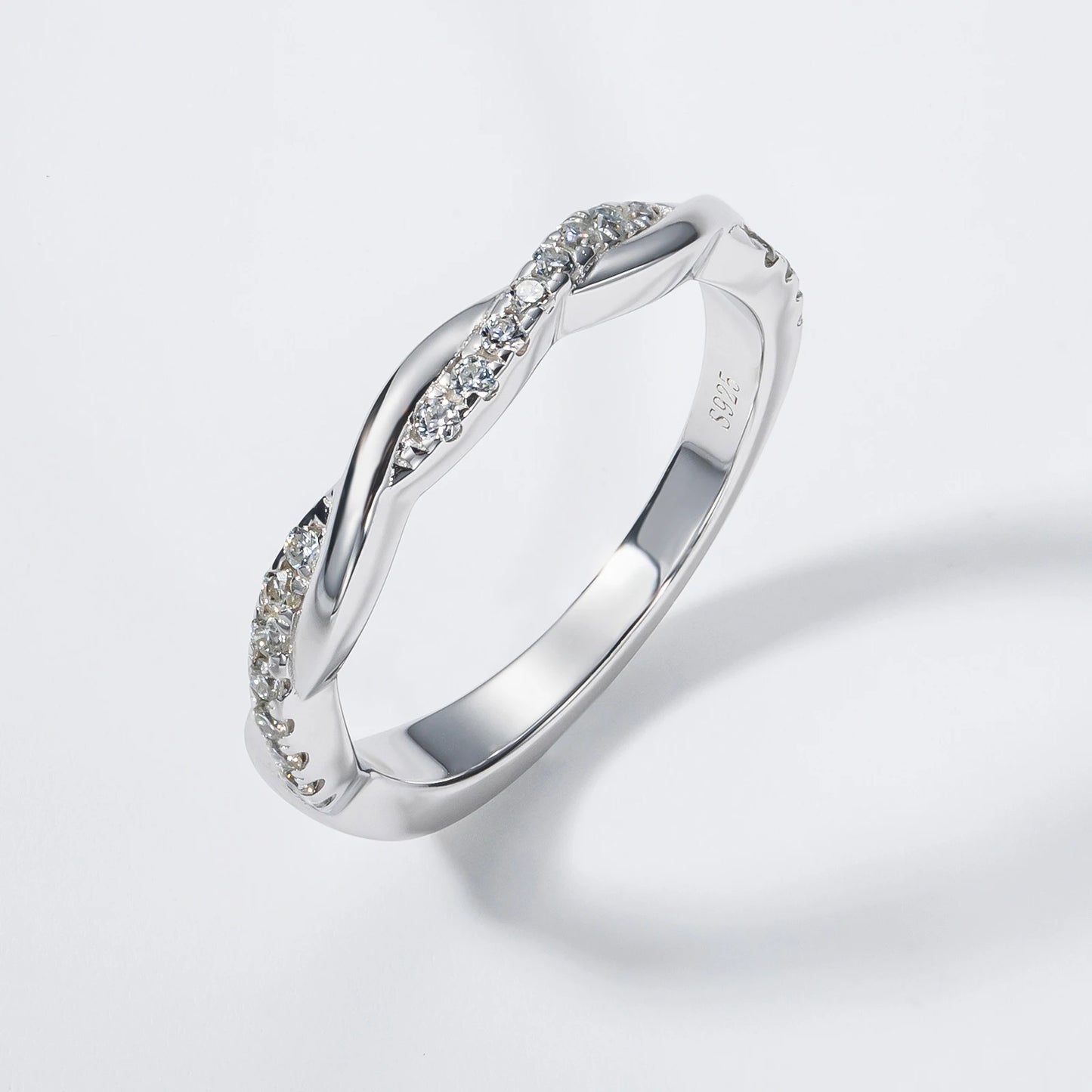 1.5ct Princess Cut Center Moissanite Bridal Rings Set  925 Sterling Silver Engagement Wedding Band Rings Wholesale