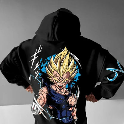 Oversized Men's Hoodie Anime Dragon Ball Sanyan Y2k Clothes Sweatshirt Autumn Winter Sweater Loose Cotton Women Long Sleeve Tops