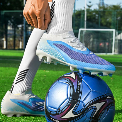 New Football Shoes Professional Low-top Soccer Field Cleats Outdoor Breathable Athletic Spikes Youth Boys Football Shoes Unisex