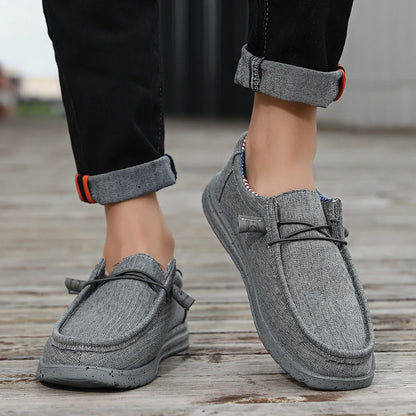 Plus Size Men's Solid Color Breathable Slip On Classic Loafer Shoes Comfy Casual Durable Lightweight Walking Shoes