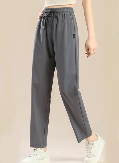 Loose broad legs lazy casual casual straight-leg pants