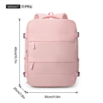 Cross-Border Travel Backpack for Men and Women, Large Capacity Shoe Compartment Luggage Bag, Computer Business Bag, Student School Bag, Commuting Bag