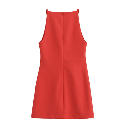 White Black Dress Women Off Shoulder Halter Short Dresses Summer Elegant Party Dresses Bodycon Red Blue Mini Dress