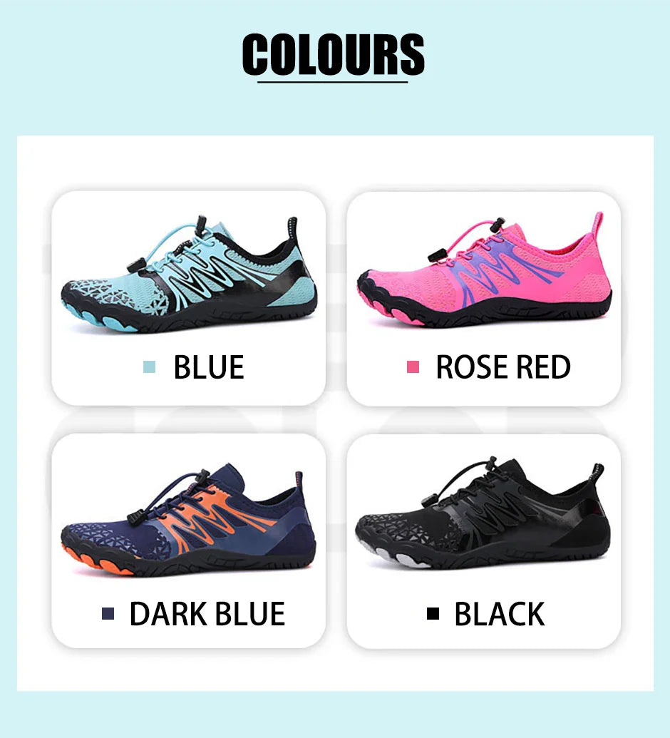 Men Women Barefoot Outdoor Aqua Shoes Couple Quick-drying Wading Beach Swimming Fitness Cycling Sports Water Sneakers