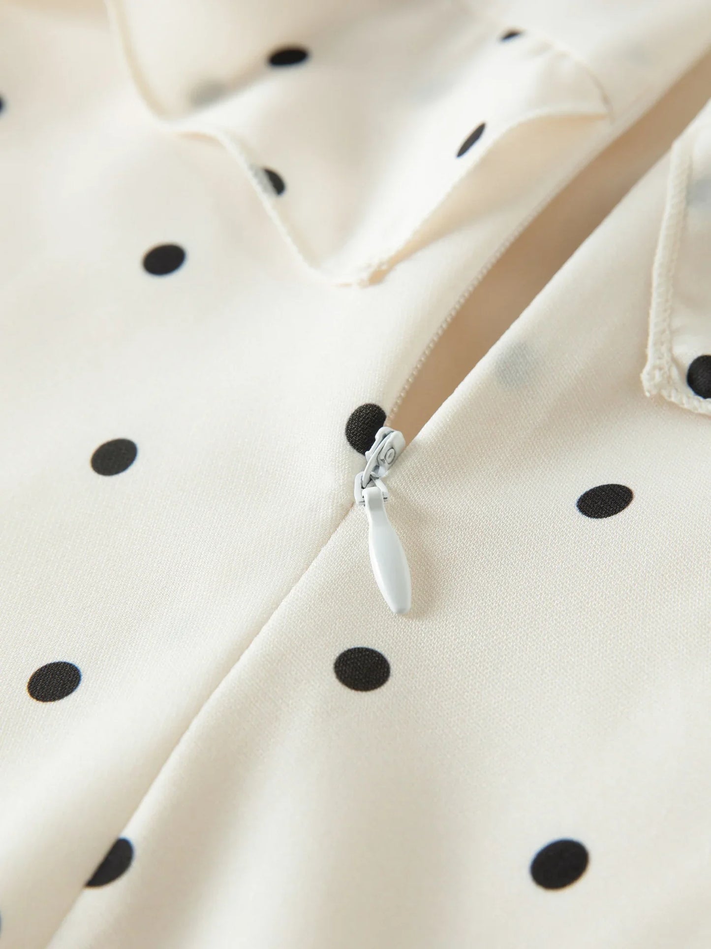 Irregular Ruffle Polka Dot Midi Skirt New Spring High-waisted A-line Skirt for Commuting Knee-length Trendy Korean Style