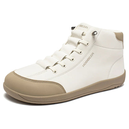 Mid-Top Barefoot Shoes Unisex Wide Toe Minimalist Ankle Boots Artificial Leather Outdoor Non-Slip Sneaker