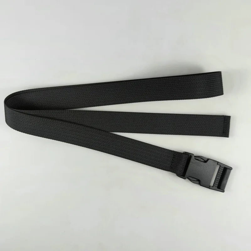 Plastic Buckle Nylon Strap for Men's Outdoor Military Training Canvas Belt 100/110/120cm Available Black