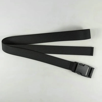 Plastic Buckle Nylon Strap for Men's Outdoor Military Training Canvas Belt 100/110/120cm Available Black