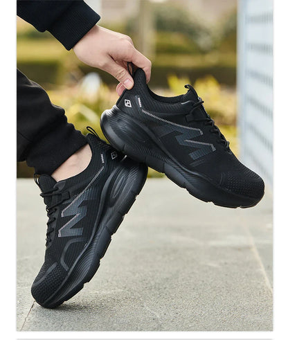 Work Safety Shoes Men Lightweight Indestructible Work Sneakers Security Steel Toe Shoes Safety Protective Boots Black Size 40-46