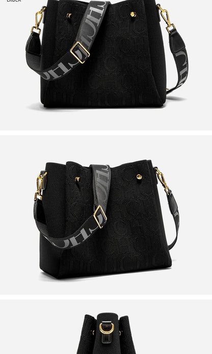 Women's Shoulder Bag New Magnetic Buckle Khaki Shoulder Bag Large Capacity