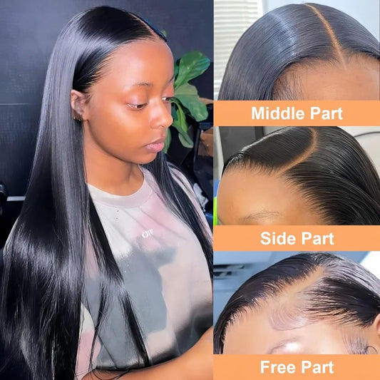 30 Inch Straight Human Hair Wigs 4x4 5x5 Glueless Bone Straight Lace Front Wigs 13x4 13x6 HD Lace Frontal Wigs For Black Women