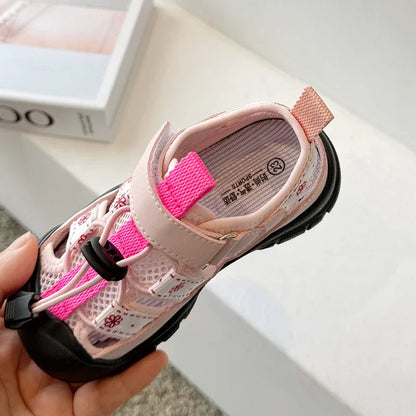 Children Sport Sandals Baby Soft Breathable Beach Sandals Summer Boys Girls Hollow Cool Running Shoes Kids Buckle Sandals