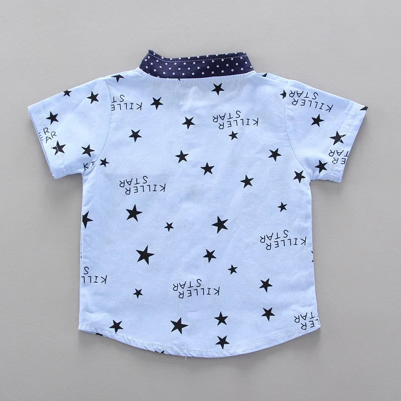 New Summer Baby Clothes Suit Children Boys Casual Shirt Shorts 2Pcs/Sets Infant Outfits Toddler Fashion Costume Kids Tracksuits