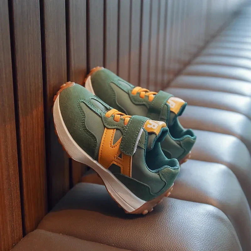 Children Tennis Shoes Patchwork Versatile Boys School Basketball Shoes Kids Fashion Causal Girls Outdoor Sneakers Breathable