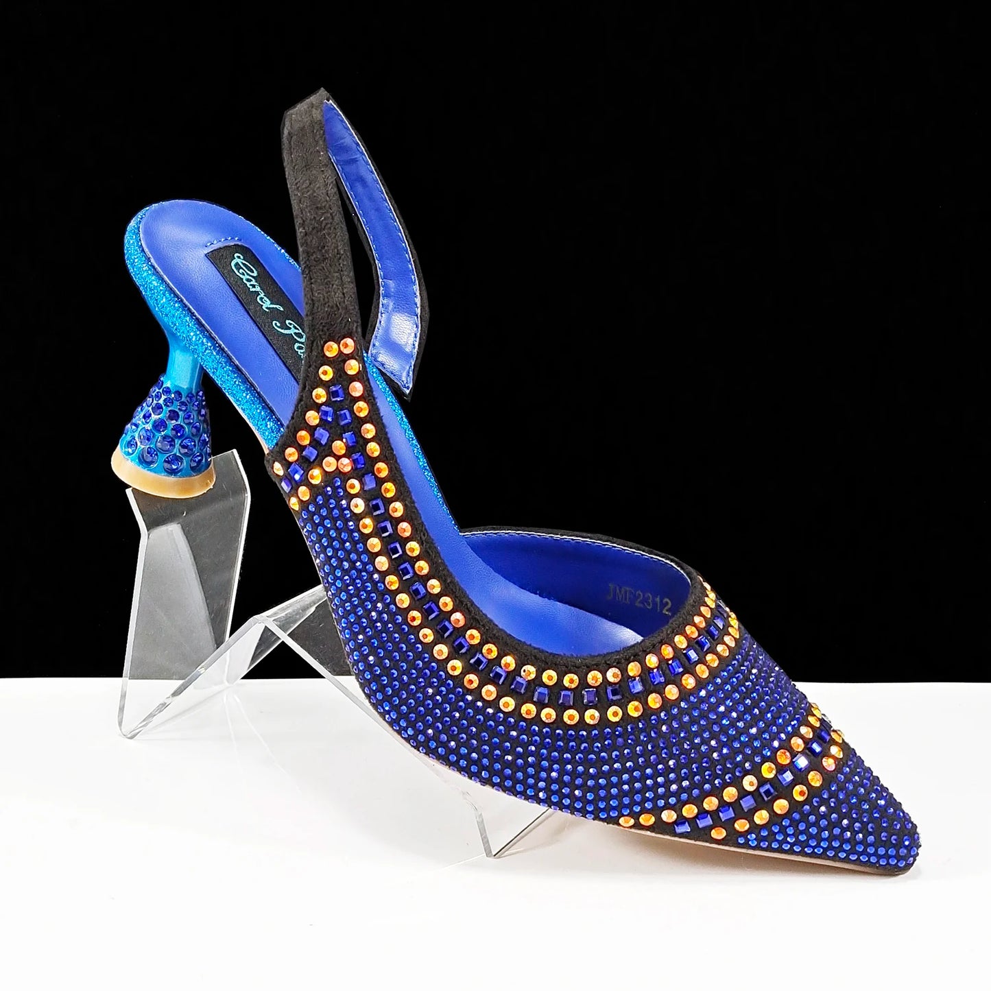 Sky Blue Pointed Toe 2024 New Arrivals Women High Heels Sexy Ladies Shoes and Bag to Match Italian Pumps for Wedding