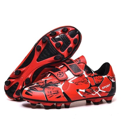 Kids Soccer Shoes Society TF/FG School Football Boots Cleats Grass Sneakers Boy Girl Outdoor Athletic Training Sports Footwear