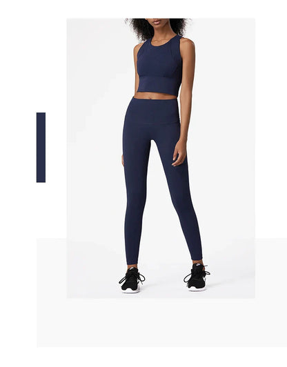 High Elastic Women's 2 Piece Yoga Set with Sports Bra and Leggings High Stretch Pants Bra with Coaster Women's Sports Suit👚