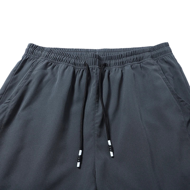 Men Running Pants Jogging Casual Summer Thin Sweatpants Quick Dry Ice Silk Straight Trousers Sports Gym Breathable Unisex