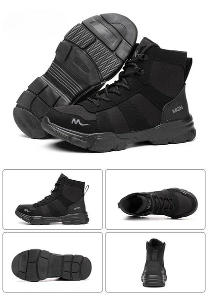 Camouflage Steel Toe Cap Non Slip Industrial Shoes Men and Women Safety Shoes Anti-Scalding Anti-Smash Anti-Puncture Work Boots