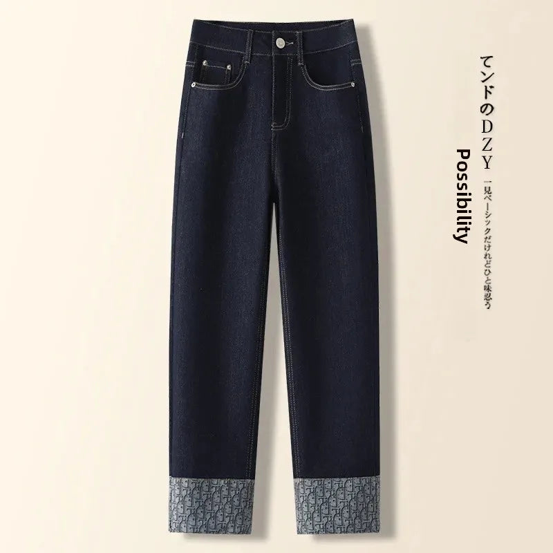 Calça Jeans Harlan Casual de Cintura Alta e Caimento Justo