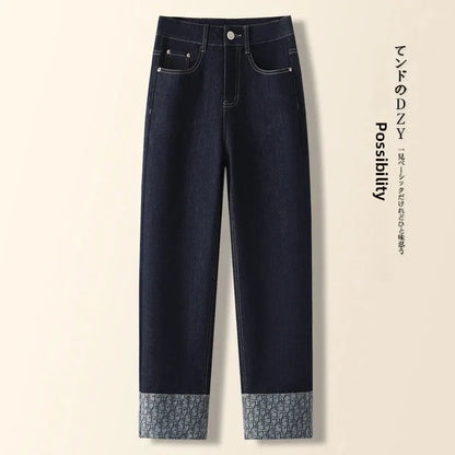Calça Jeans Harlan Casual de Cintura Alta e Caimento Justo
