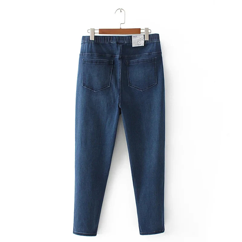 Women Oversize Denim Straight Pants