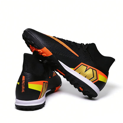 Professional Mens Soccer Shoes Flexible Turf Soccer Cleats for Boys Sneakers TF/FG Training Football Boots Chuteira Campo 35-45