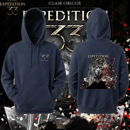 Expedition 33 Men Women Hoodies Dark Fantasy Pullovers Rpg Gamer Expedition 33 Hooded Lover Gift Video Game Graphic Sweatshirt