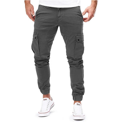 Casual Men Pants Summer Multiple Pockets Cargo Pants Quick Dry Thin Trousers Outdoor Hiking Workout Breathable Long Pant New