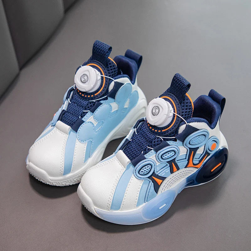 Children Fashion Sneaker Boys Casual Shoes Leather Flat Student Walking Shoes Outdoor Girl Basketball Sports Footwear Zapatillas