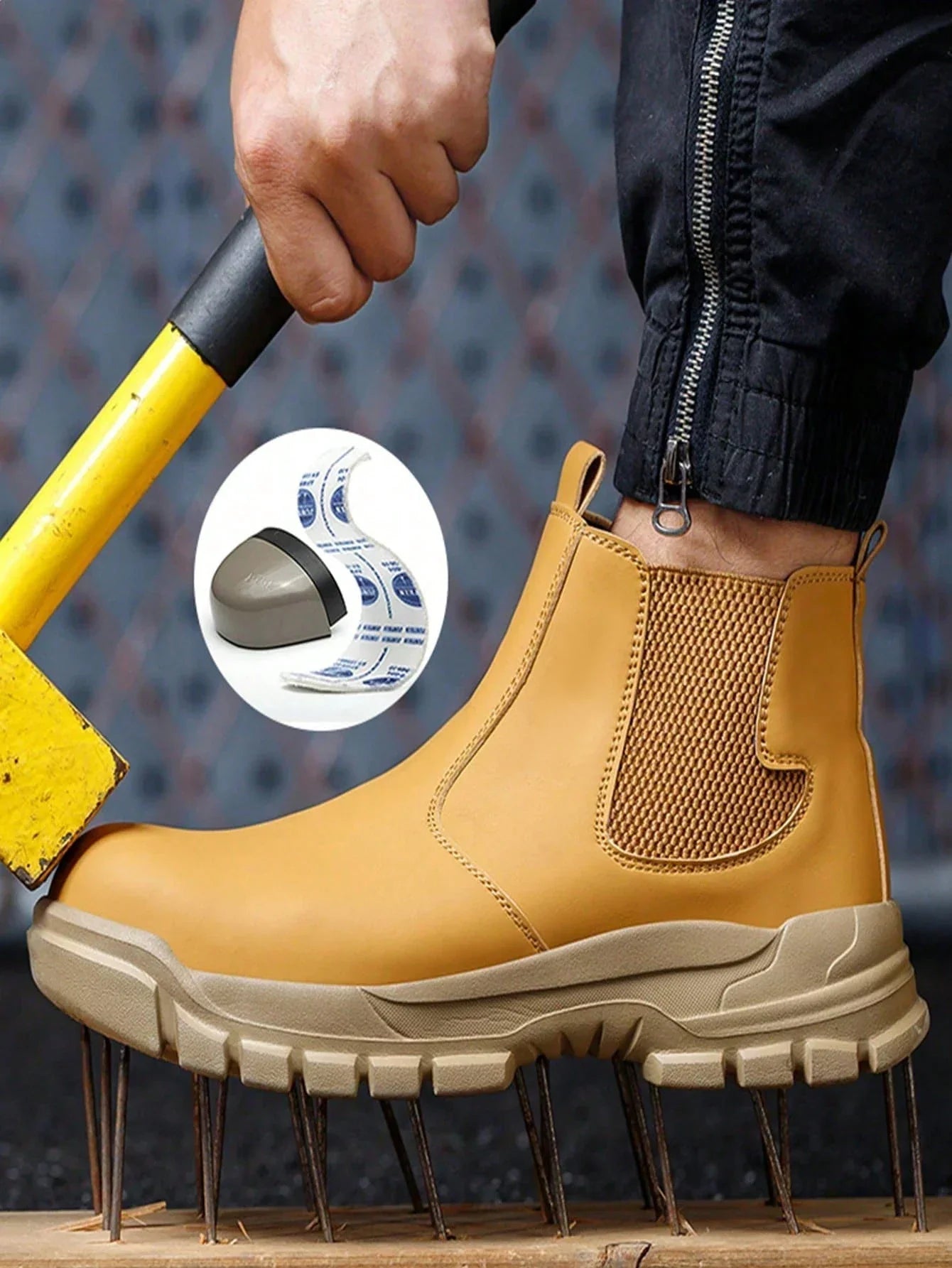 high-top Safety Shoes Men Steel Toe Protective Shoes With Anti Smash Anti Piercing Work Shoes Indestructible safety boots