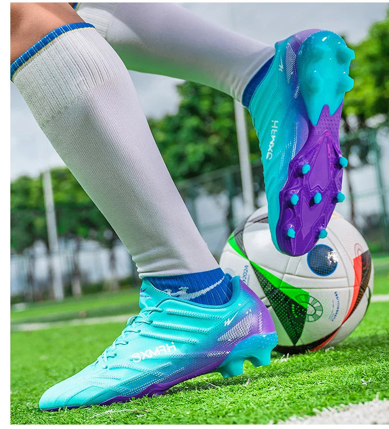 Double Star 2026 New Football Shoes, AG Long Stud for Kids, Primary Students, Teenagers and Adults, Professional Match & Trainin