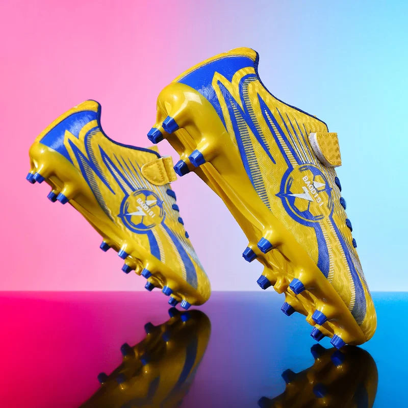 Youth Kids Professional Soccer Cleats Football Boots Non Slip Breathable Lightweight Training Shoes Boys Girls Match Sneakers