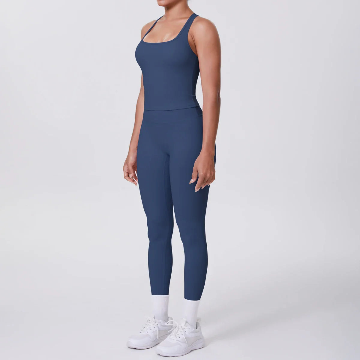 Yoga Top Set Fitness Gym Suit Training Sleeveless Sport Gym Tops Crossover Back Sports Underwear Tummy Control Slimming