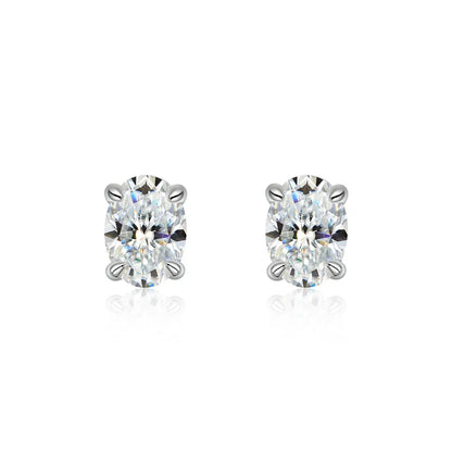 1ct-4ct Real Moissanite Earrings S925 Sterling Silver Earrings For Women Wedding Engagement Party Jewelry