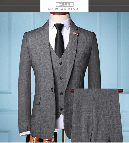 Suit  Men's Fashionable Business Banquet, Trendy Singer, Grid Host, Casual Wedding Banquet Dress, Male Star Performance Suit