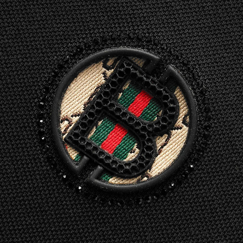 2025 New Summer Men's Business Leisure High end Fashion Boutique Embroidery Original Design Top Short sleeved Polo Shirt