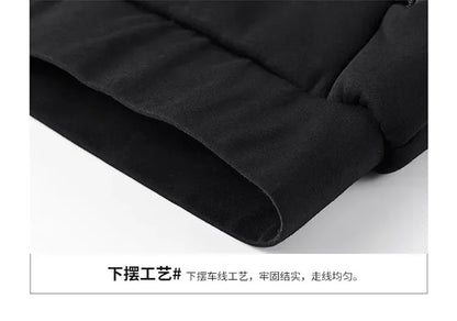 Men's Sets Jacket + pant Warm Fur Winter Sweatshirt Cashmere Tracksuit Men's Sets Fleece Thick Hooded Brand Casual Track Suits
