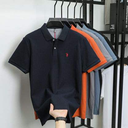 Luxury autumn and winter new Paul brand exquisite embroidered T-shirt high-end mens brand business casual comfortable polo shirt