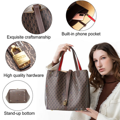 Women's Tote Bag Autumn New Large Capacity Coffee Color Commuter Women's Bag